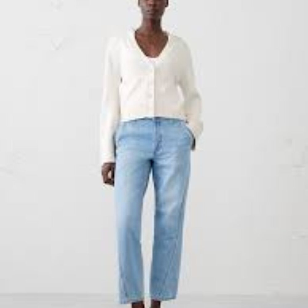Banana Republic Ivory Bell-Sleeve Cardigan Sweater/NWT/XXL - Picture 2 of 15